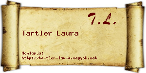 Tartler Laura névjegykártya